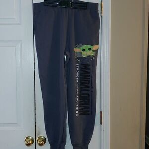 Juniors Star Wars Baby Yoda Sweatpants  Sz XL